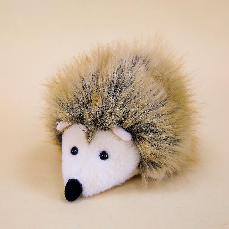 

Creative Hedgehog Plush Toy Keychain With Realistic Animal Design For Gift And Decoration жёлтый