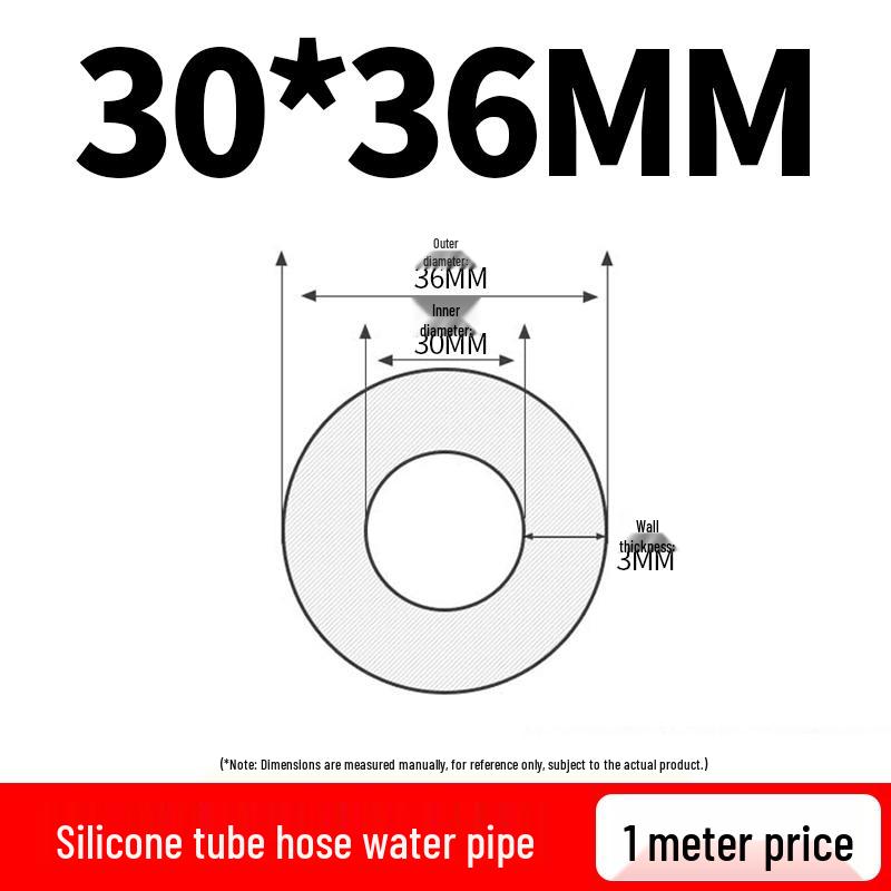 Elastic Tear-Resistant Transparent Silicone Water Hose - Odorless & High-Temperature Resistant for Household Water Dispensers