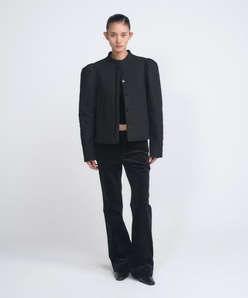 VENIO Code Bootcut Pants_Black-Vnf26047