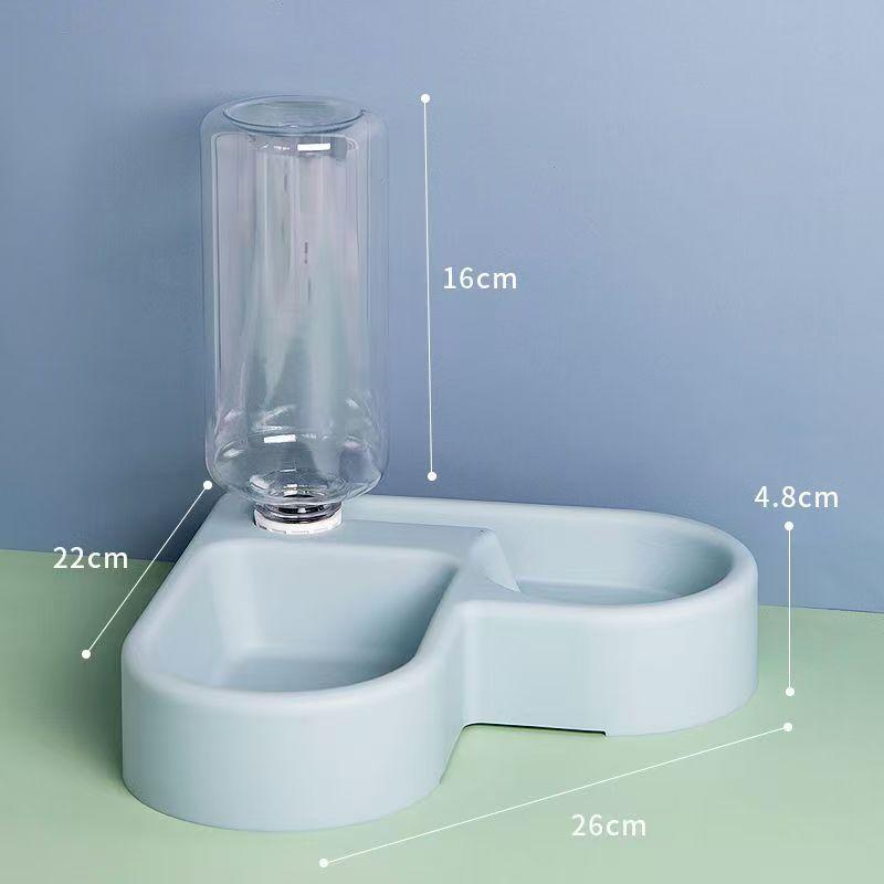 Pet Bowl Saves Space and Reduces Rollover Wet Mouth Cat Bowl Pet Automatic Water Dispenser Pet Food Basin Dog Bowl