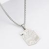 Unique Milk Box Necklace Pendant Necklace Charm Necklace Titanium Steel Texture Neck Jewelry for Expressing Love
