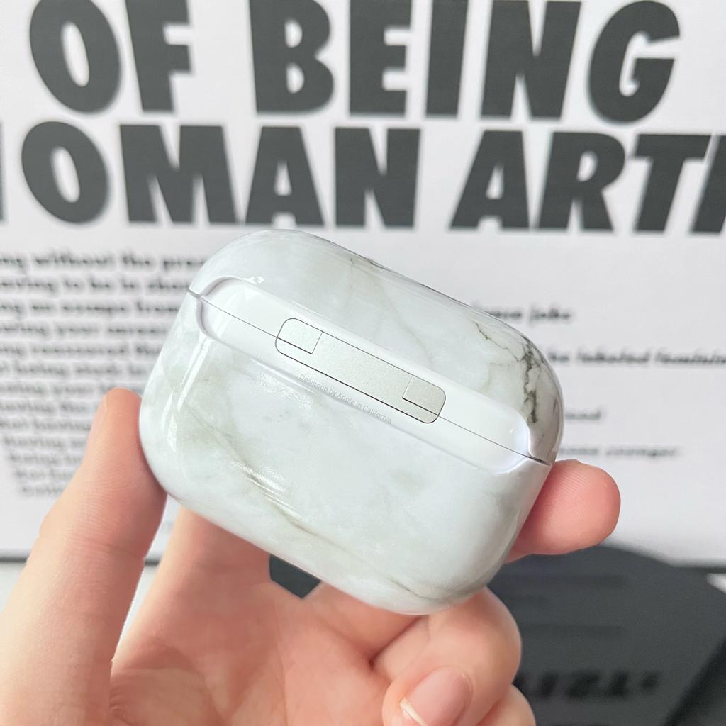 Marble Earphone Case for AirPodsPro2 Earphone Case PC All-inclusive Earphone Case