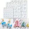 Large and Small Letter Silicone Mold Set 26 Letter Drop Glue Mold DIY Pendant Key Chain Cup Backpack Decoration Accessories
