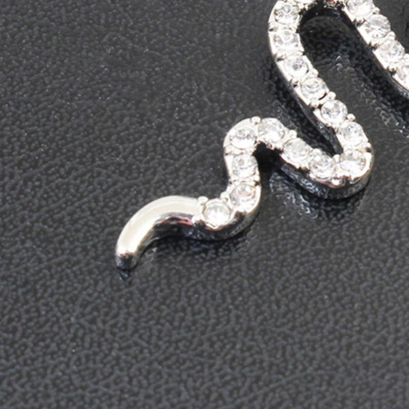 Zirkon Bauchnabelringe Funkelnde Schlangenförmige Bauchnabelringe Körperpiercingschmuck Damen Dangle Bauchnabelpiercingring
