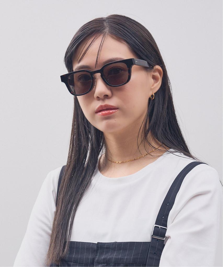 JOURNAL STANDARD relume Sunglasses Journal Standard Relume Thick Frame Black Rim Colored Lenses Stylish UV Protection Unisex [Zoff] Wellington-style