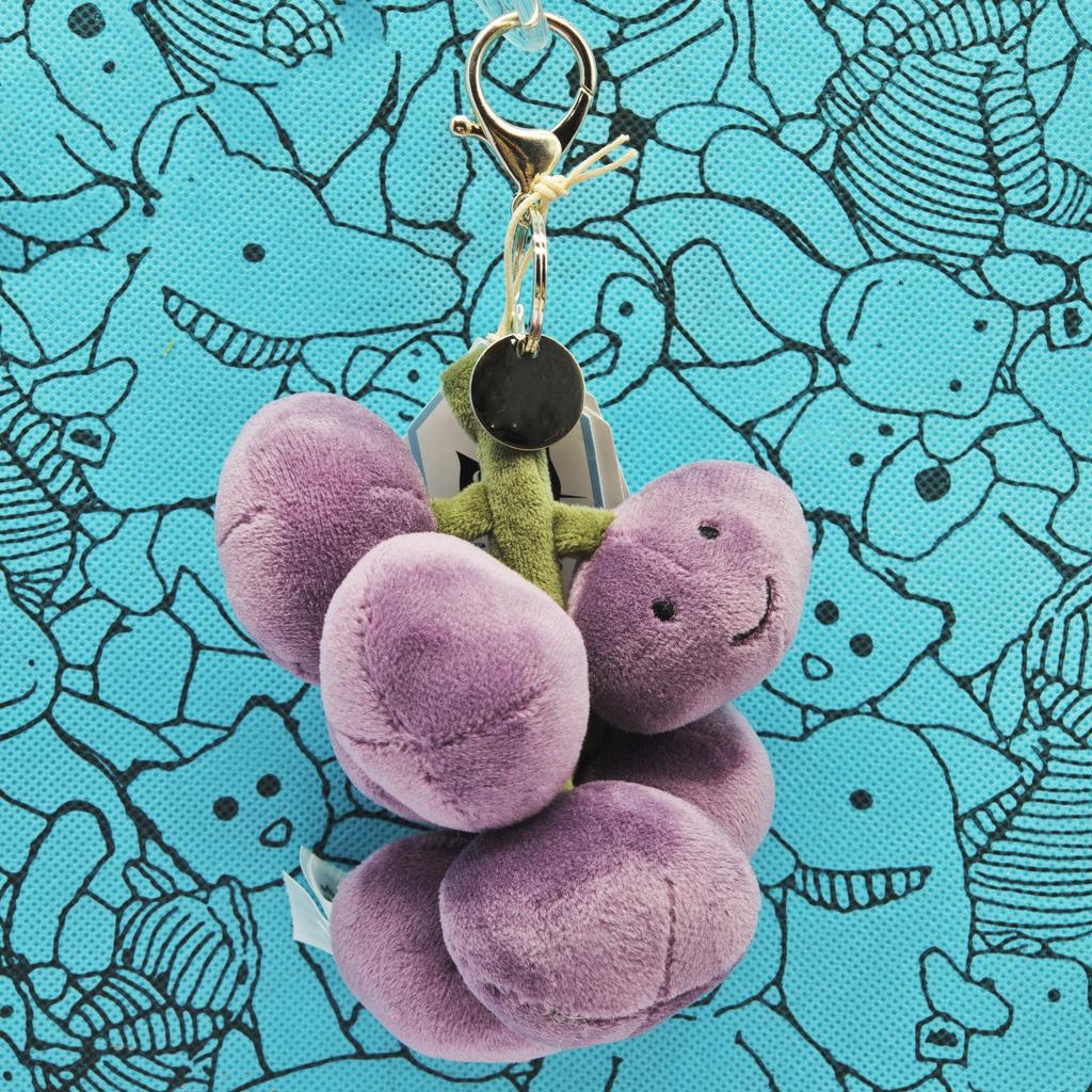 New Model JC fun Plush Toy, Small Cherry Charm, Little Turtle Plush Toy, Croissant, Little Penguin JC Bag Charm
