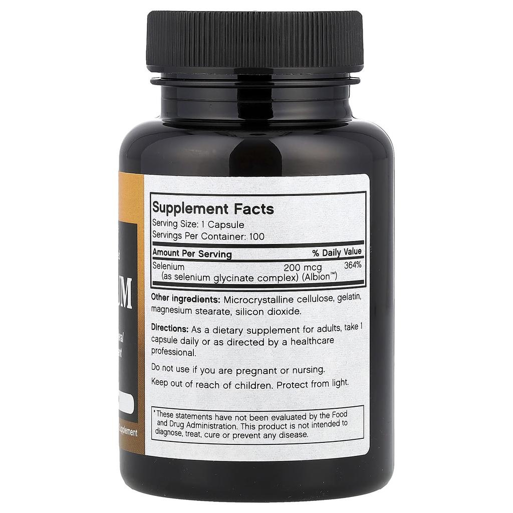 Selenium, 200Mcg, 100 Capsules
