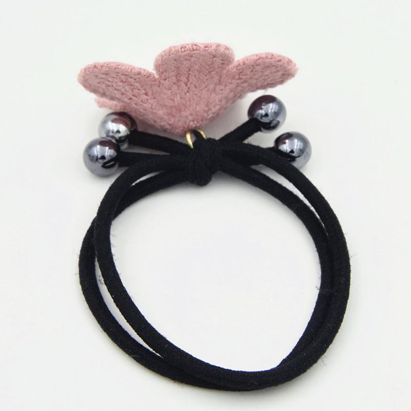 2-in-1 Elastic Floral Hair Tie for Winter & Autumn