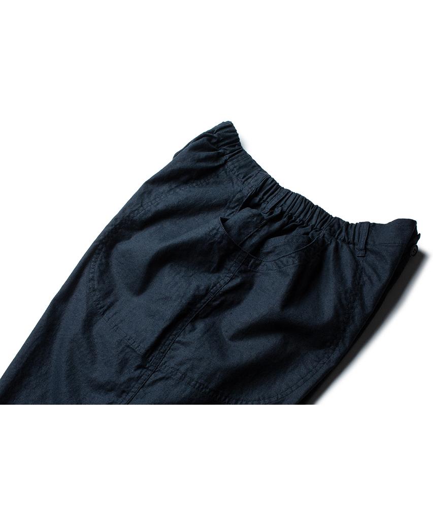 Deoleseukyu Linen Cotton Domingo Pants [Navy]
