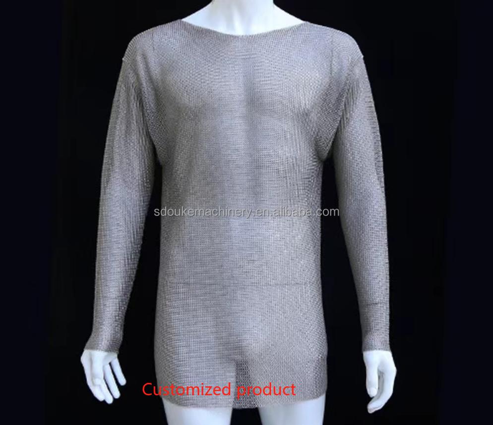 Stainless Steel Butcher Metal Mesh Butchery Ring Guard Shield Anti-Cut Chain Mail Oyster Gloves Acero Guantes De Malla