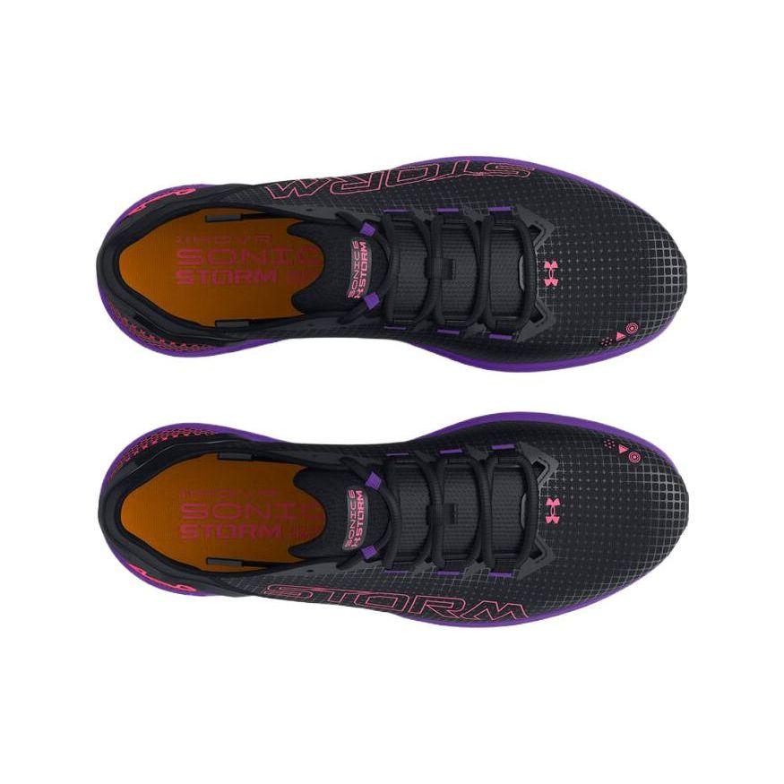 Under Armour Hovr Sonic 6 Comfortable Shock Absorption Durable Low-Top Running Shoes Women Sneakers Black 3026553-001