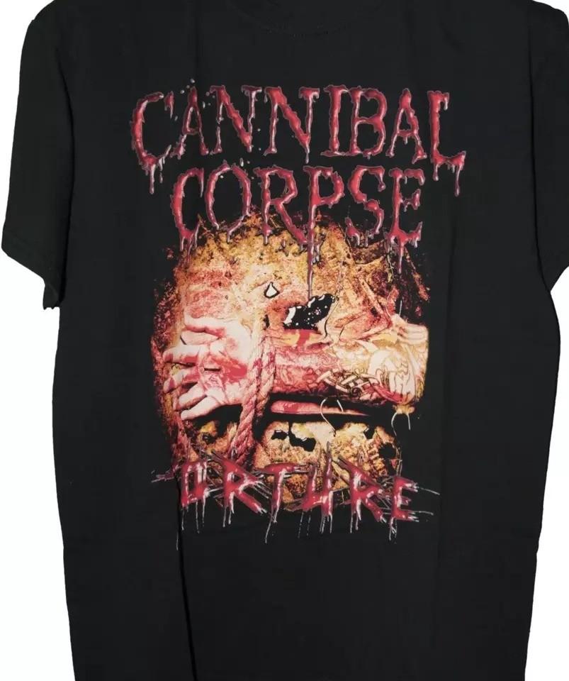Футболка Torture Cannibal Corpse Черный Хлопок Все Размеры S-5XL Унисекс Футболка S