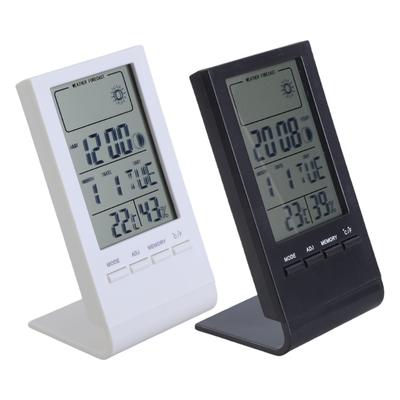 Thermometers Hygrometer Desktop Digital Display Temperature Humidity Gauge with Time Alarm Clock for Home Baby Room
