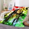 Bob Marley Album Blanket Reggae Music Jamaican Style Soft Flannel Blanket Portable Home Travel Sofa Blanket