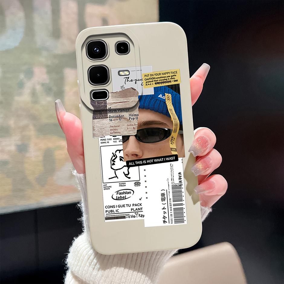 For Infinix Note 50 Pro Plus 50x 4G 5G Phone Case Cute Cartoon Cat Soft Silicone Anti Scratch Protective Bumper Back Cover Funda