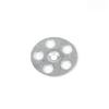 36mm 6 Hole White Zinc Carbon Steel Flat Washers 100pcs For Tile Backer Board Insulation Fixing Gasket Tool