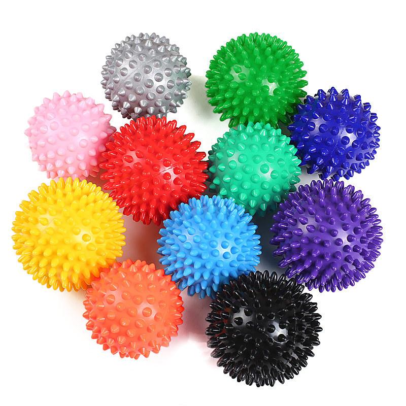 6.5CM7.5cmPVC Massage Hedgehog Ball Muscle Relaxation Fascia Ball Sole Massage Ball Yoga Ball Relaxation Ball
