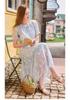 Embroidered Dress with Tassel Design