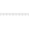 VidaXL Garden Fence with Steel Arch 1603.5 X 100 Cm Black 277664