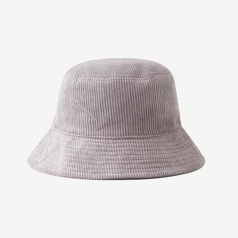 Bucket Hat Men Women Autumn Winter Corduroy Women's Bucket Hat Fisherman Cap Solid Color Casual Simple Sunshade Official-website