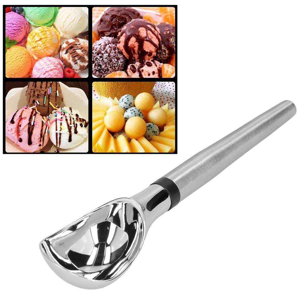 30ml Stainless Steel Ice Cream Scoop Thickened Handle Yogurt Fruit Pulp Ice Cream Spoon
