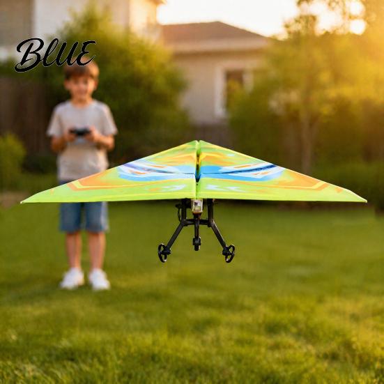Rechargeable Electric Paper Plane Remote Control Airplane Kit with Gyro Stabilizer Dual Propellers DIY Indoor Outdoor Aircraft Toy RC Set,
