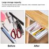 FONKEN Pudełko do przechowywania długopisów pod szufladą biurka Office Home Storage Organizer Ukryty organizer na artykuły papiernicze Stojak na piórniki samoprzylepne