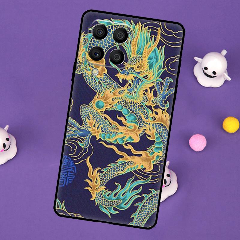 Asian Chinese Dragon Cover For Samsung Galaxy M32 M52 M12 M13 M33 M23 M53 M15 M55 M31 M51 M14 M34 M54 M20 Case