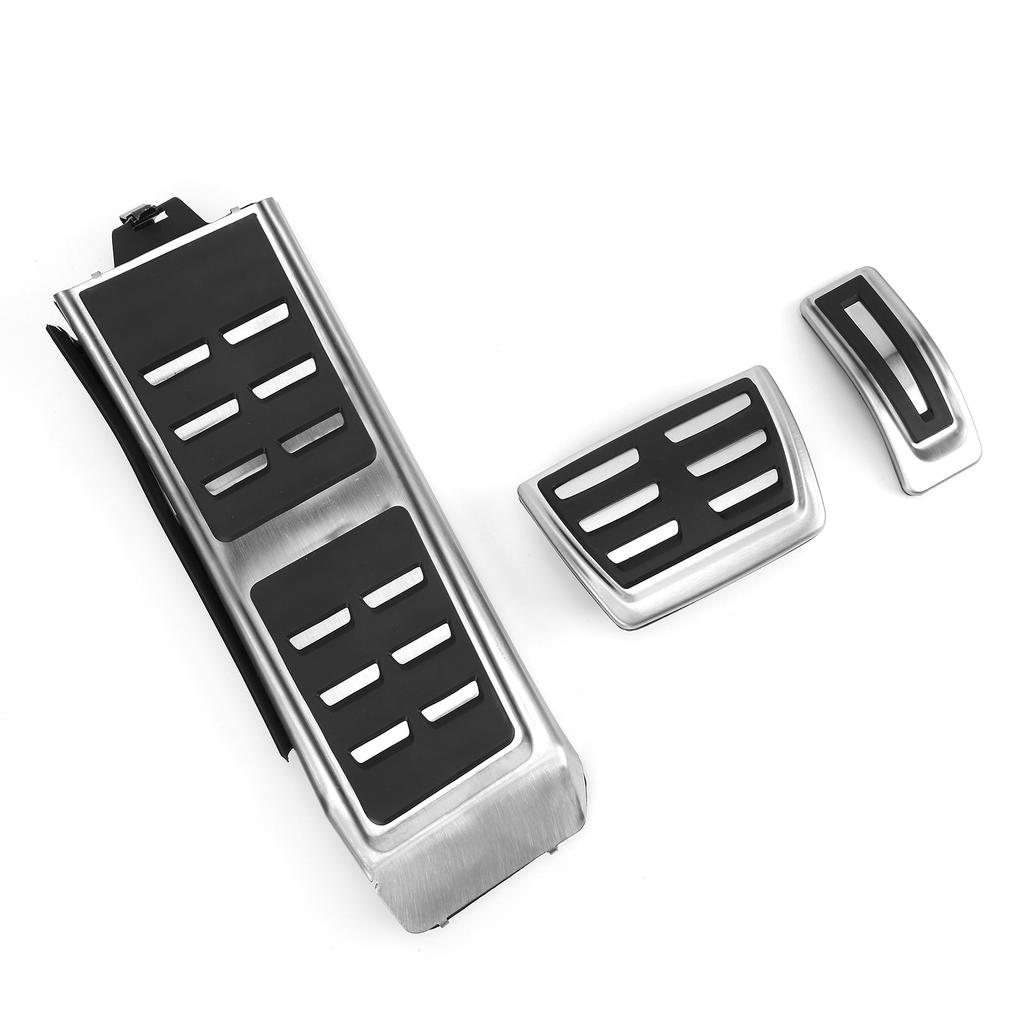 3PCS Accelerator Brake Reast Pedal Stainless Steel Replacement for A4 B8 S4RS4 LHD Automatic