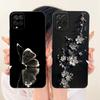 For Samsung Galaxy A12 M12 SM-A125F A127F Cute Cat Flower Butterfly Cartoon Phone Case Shockproof Soft Silicone Cases