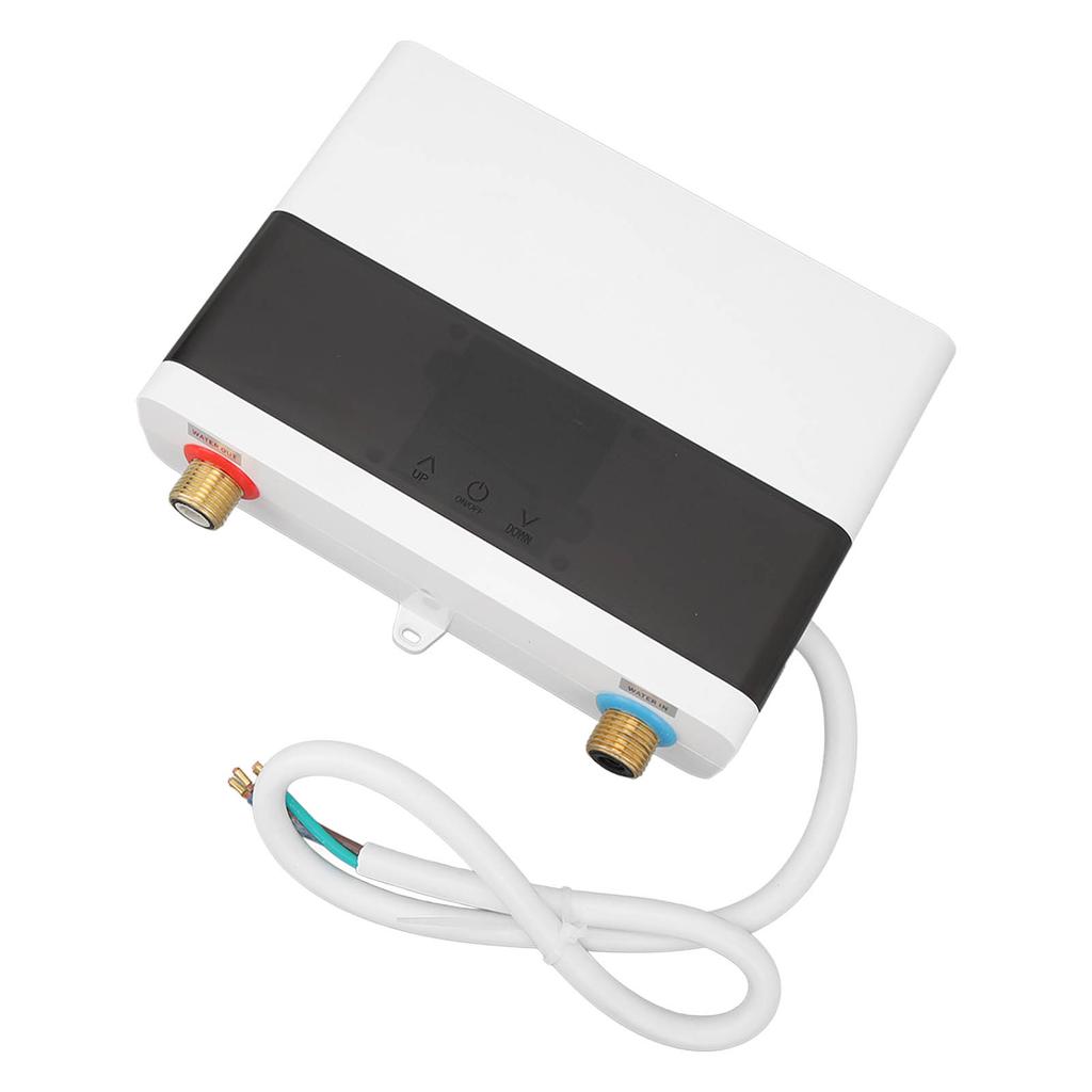 Elektrischer Durchlauferhitzer, 6000 W, für Zuhause, Küche, Badezimmer, Innenbereich, elektrischer Warmwasserbereiter