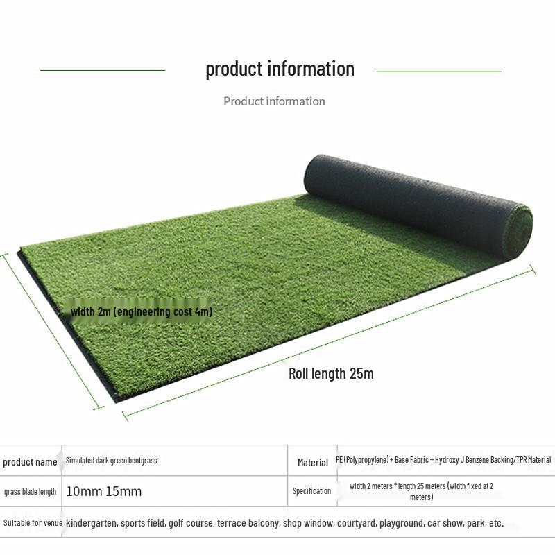 Artificial Bentgrass Turf: Paving, Construction, Greening, Insulation, and Wall-Mountable Mat
