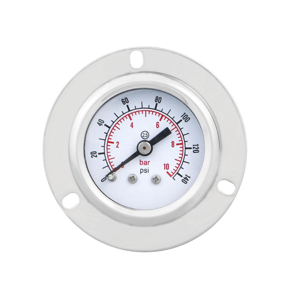 MAIRUIKESI Dry Pressure Gauge 50mm -1-0-600bar Back Connection With Flange 304 Stainless Steel Case for Water Gas Air Manometer