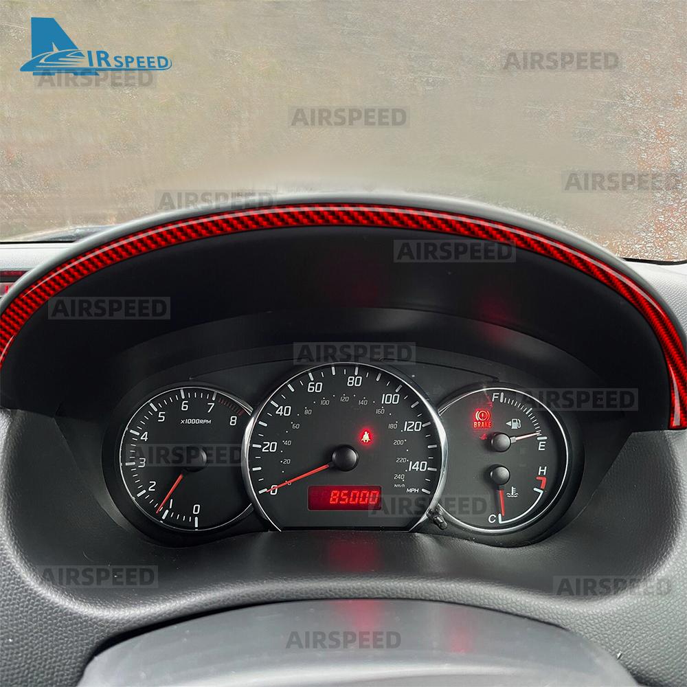 Real Soft Carbon Fiber Sticker For Suzuki Swift ZC31S 2005 2006 2007 2008 2009 2010 LHD RHD Car Speedometer Frame Interior Trim