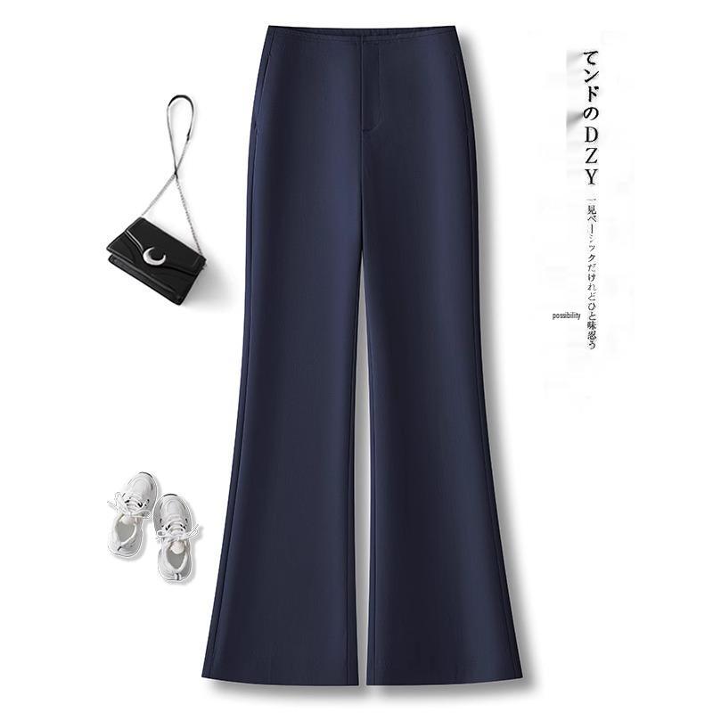 Women's High-Waist Slimming Orange Flared Pants - Spring 2025 Collection