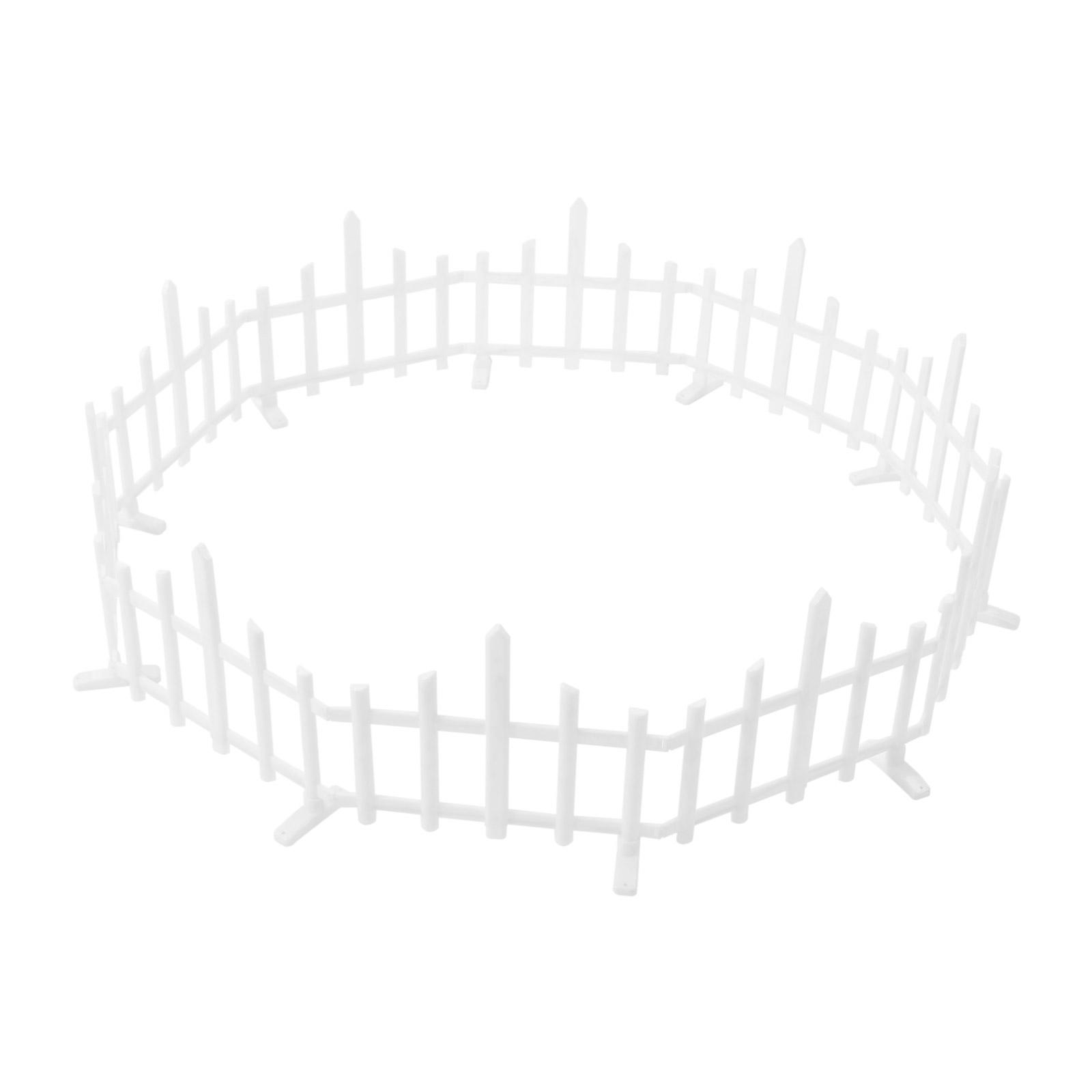 

10PCS LED Garden Fence Lights White Outdoor Christmas Decor IP44 Waterproof Fairy Tale Fence for Yard Party Wedding Decoration белый