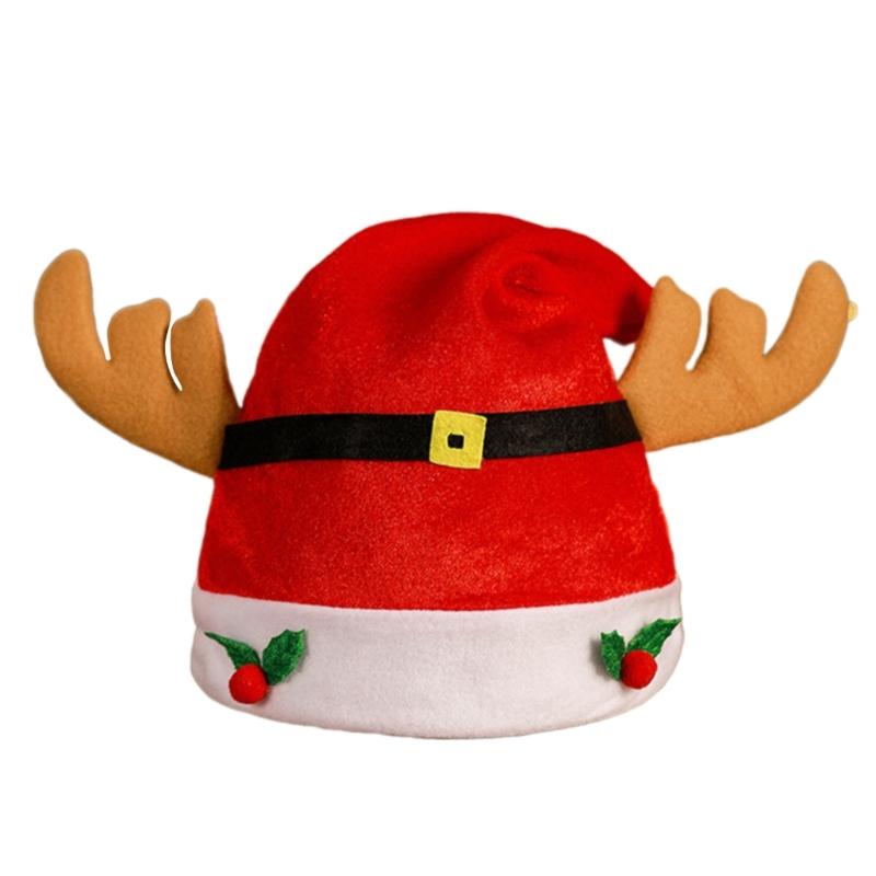 Sequined Christmas Party Santa Hat for Children Adult Pointed Caps Family Gathering Santa Hat Festival Props Headpiece