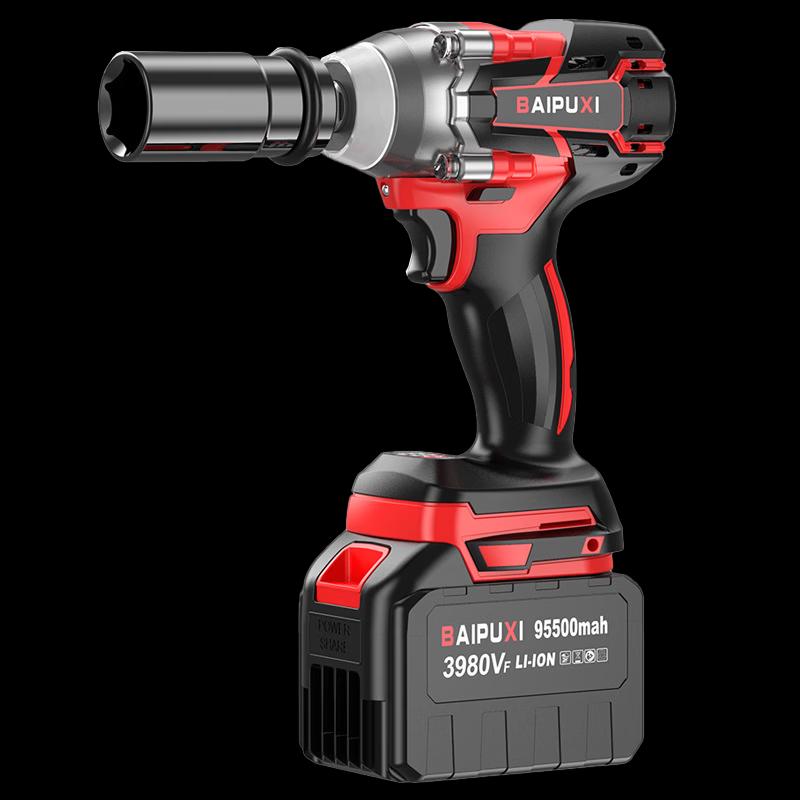 Baipuxi Brushless Electric Impact Wrench Luxury Kit CN Plug (adapter Included)