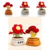Creative Flower Wealth Tree Pottery Design Plush Toy For Office Desk Decor And Gift