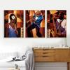 Vintage Jazzmusiker Saxophon Violine Poster und Drucke Leinwandmalerei Wandkunst Bilder Modernes Café Bar Heimdekor Geschenk
