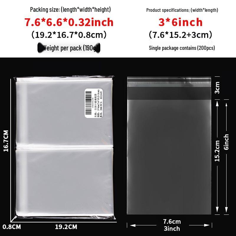 Clear Self-Adhesive OPP Bag for Candy, Snack, or Bread Packaging
