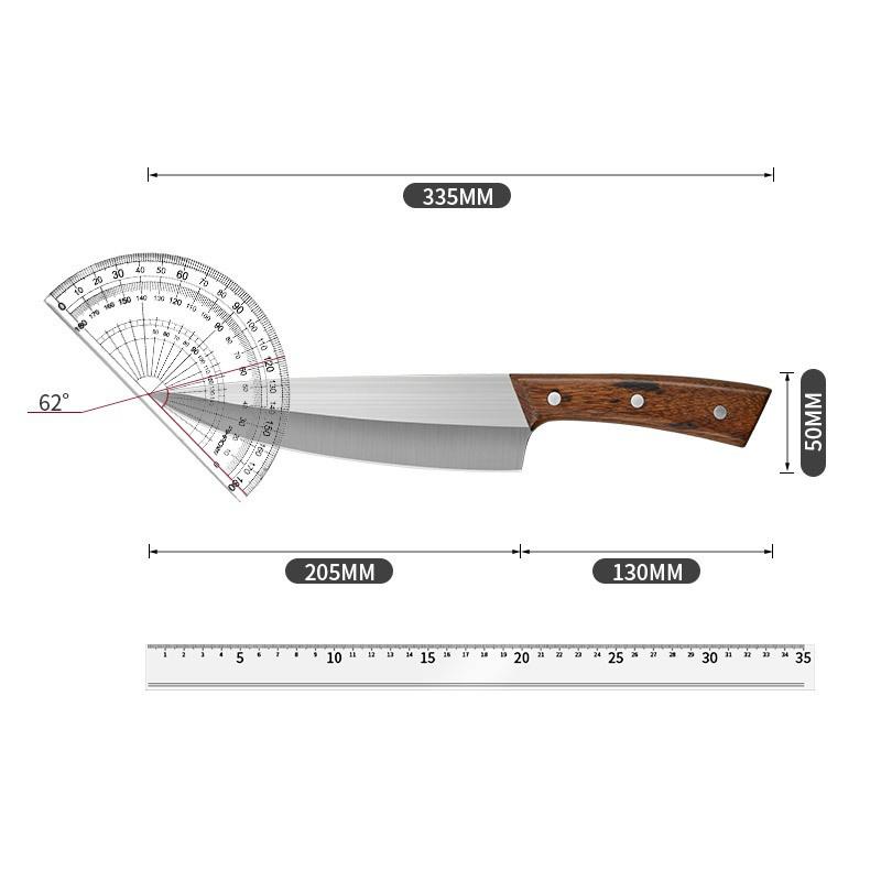 Kitchen Knife Wooden Handle Butcher Knife 4Cr13Mov Professional Kitchen Knife Boning Knife