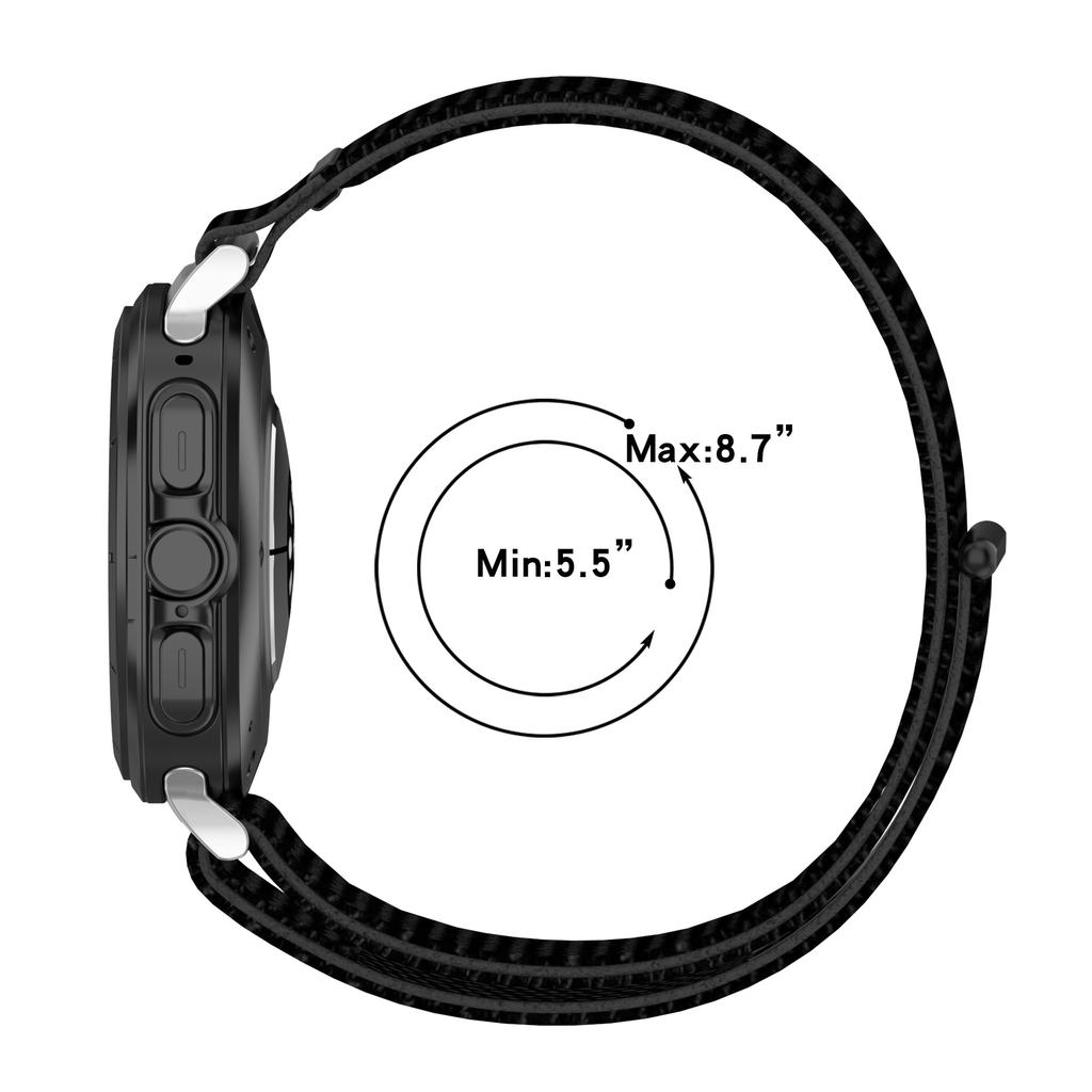 Nylon Loop For Samsung Galaxy Watch 7 Ultra Strap 47mm Accessories Sport Breathable Correa Bracelet for Galaxy Watch Ultra 47 Mm