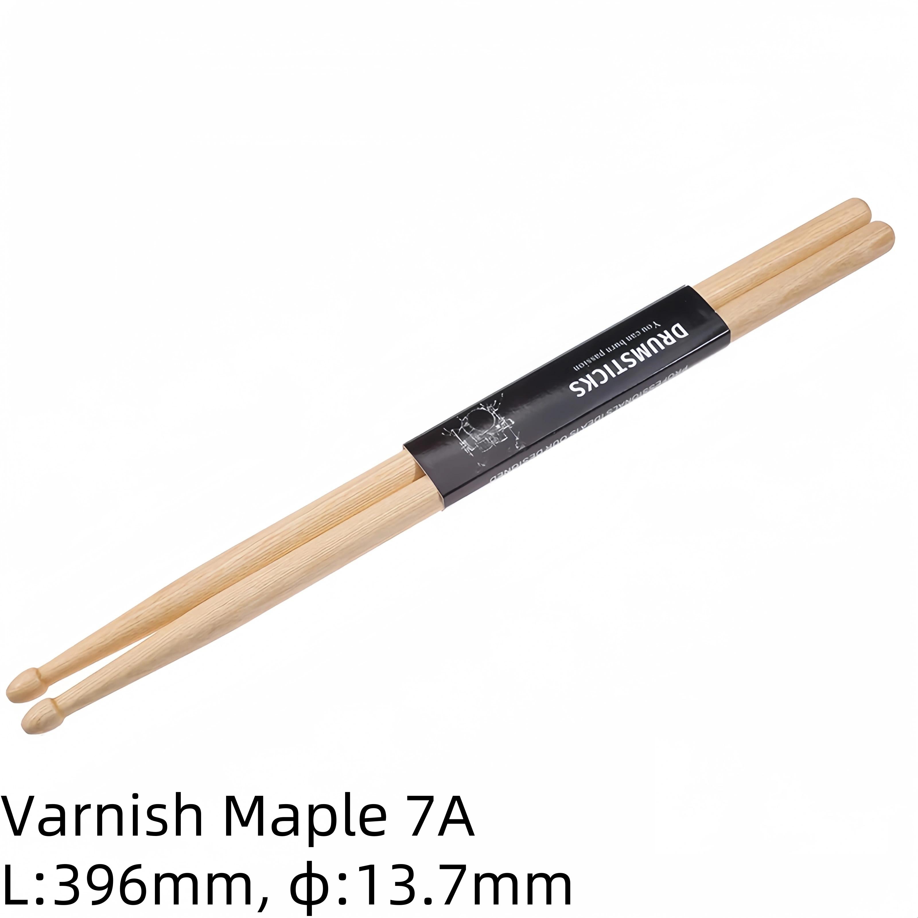 Miwayer 1 Pairs 5A/7A Premium Maple Drumsticks Mallets Ideal for Ages Durable Practice Drum Sticks for Jazz and Percu