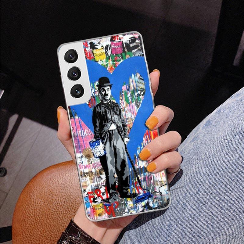 

Banksy Graffiti Art Phnoe Case for Samsung Galaxy S26 S25 Edge S23 S24 Ultra S22 Plus S21 S20 FE Unique Cover Soft Coque Galaxy Samsung S26