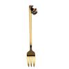 Creative Halloween Small Spoon/Fork Coffee Stirring Spoon Cake Fork Mixing Teaspoon Stainless Steel Tableware Easy C