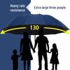 Bone Extra Large Folding Umbrella: Reinforced, Rainproof, Sunscreen Sunshade for Three People
