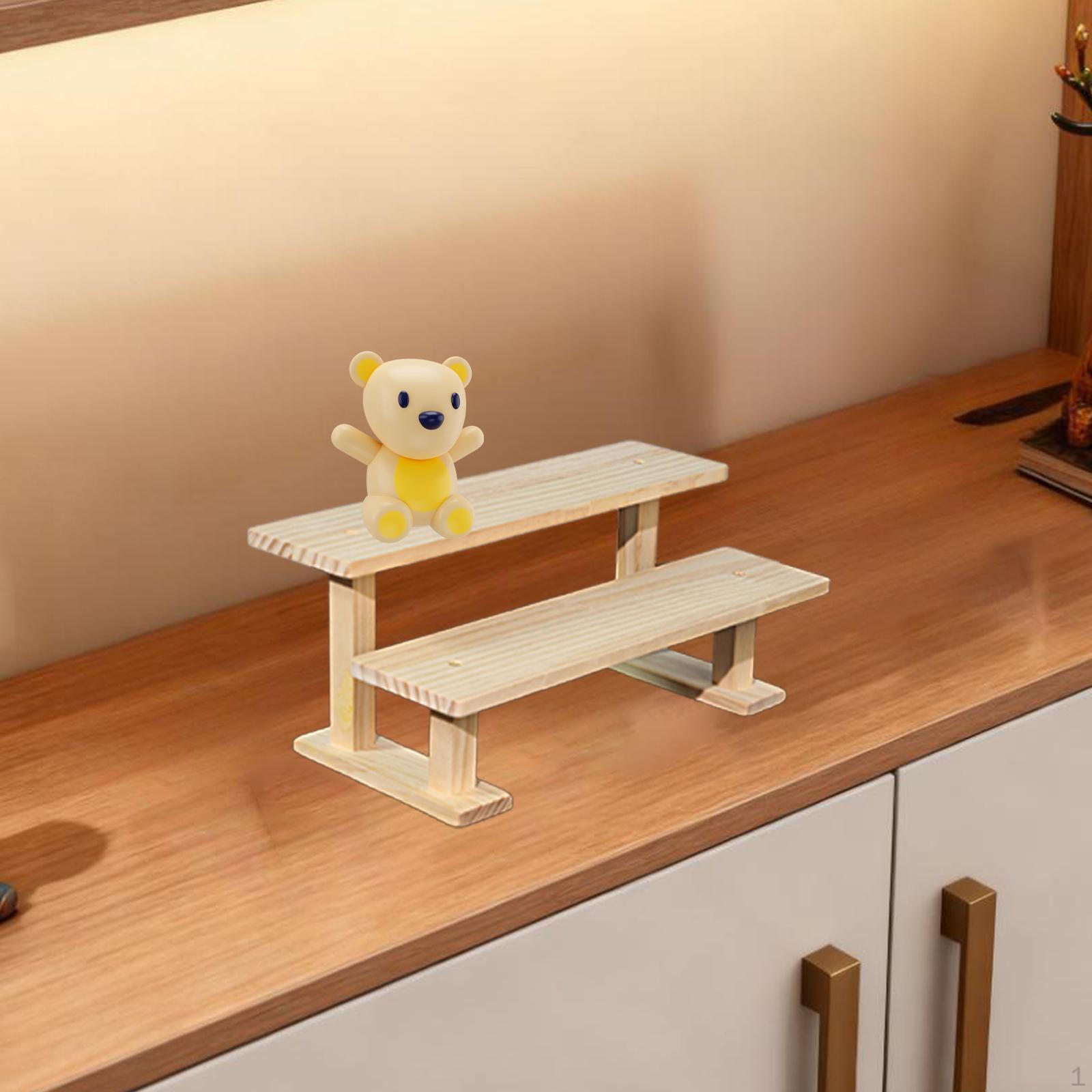 

Підставка для демонстрації фігурок Організатор для парфумів Стелаж для зберігання міні-фігурок Десертів Виставка 2 Tier 20cm