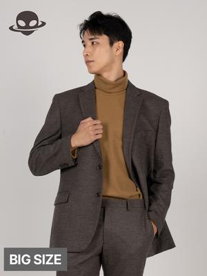 Comspace1980 [Big Size] Cashmere Single Blazer Brown