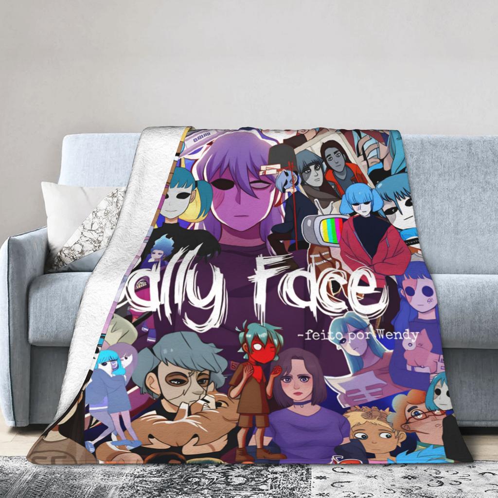Sally Face Spiel Anime SF Decke Super Warm Lustige Plüsch Überwurfdecke Für Studenten Heimdeko Flanell Tagesdecke Bettbezug
